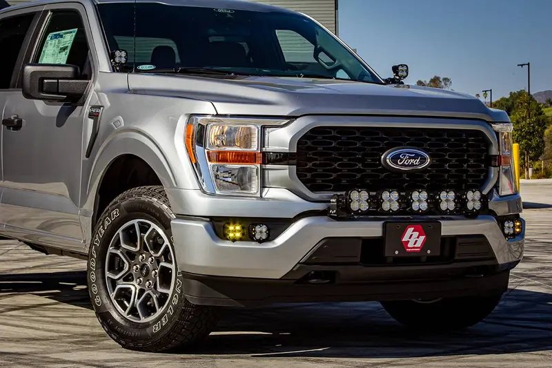 Baja Designs Squadron Clear Sae/Pro Led Fog Pocket Lighting Kit For 2021-2023 F150 2