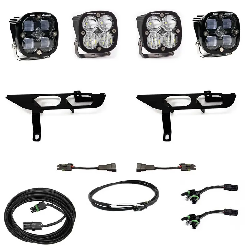 Baja Designs Squadron Clear Sae/Sport Led Fog Pocket Lighting Kit For 2021-2023 F150 1