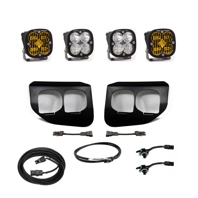 Baja Designs Squadron Pro & Amber Sae Upfitter Fog Light For 2020-2022 Ford Super Duty 1