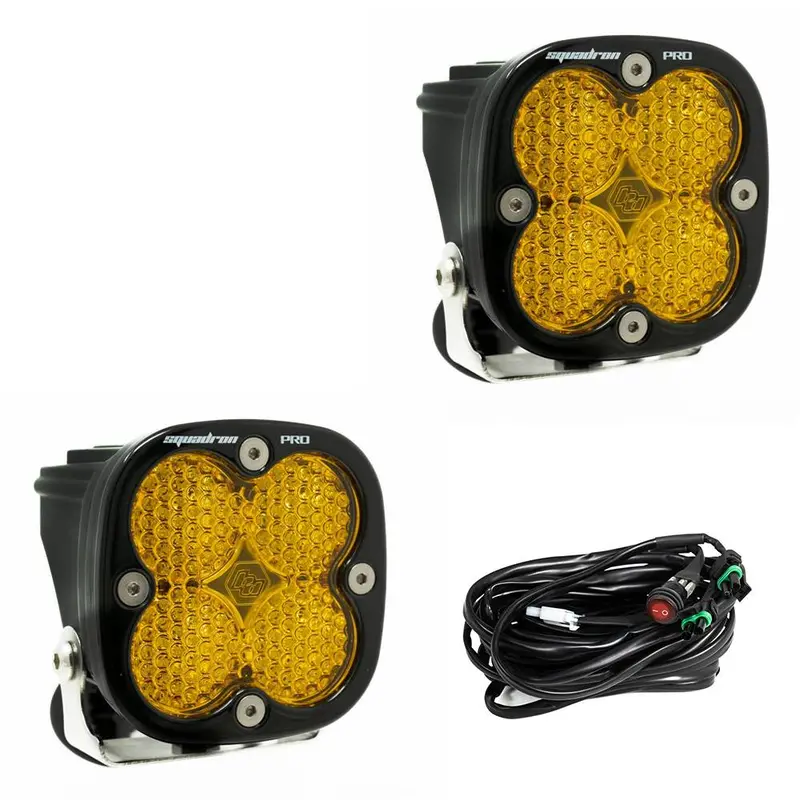 Baja Designs Squadron Pro Black Led Auxiliary Light Pod Pair - Universal 1