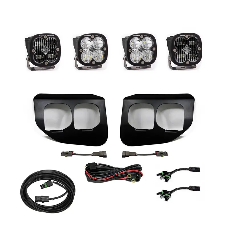 Baja Designs Squadron Pro & Clear Sae Fog Light Kit For 2020-2022 Ford Super Duty 1