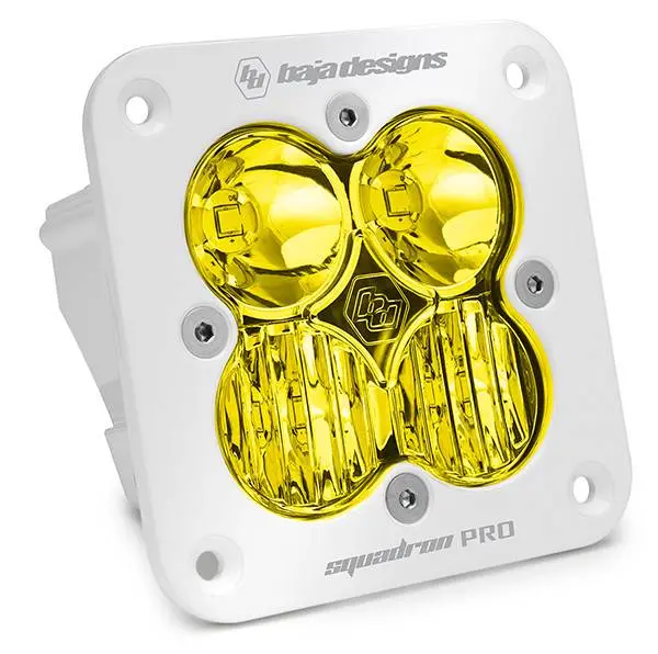 Baja Designs Squadron Pro Flush Mount White Amber Led Driving/Combo Light Pod 1