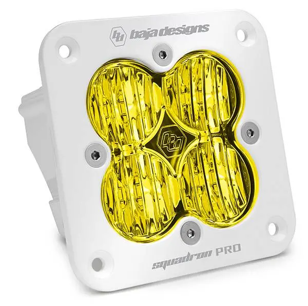 Baja Designs Squadron Pro Flush Mount White Amber Led Wide Cornering Light Pod 1
