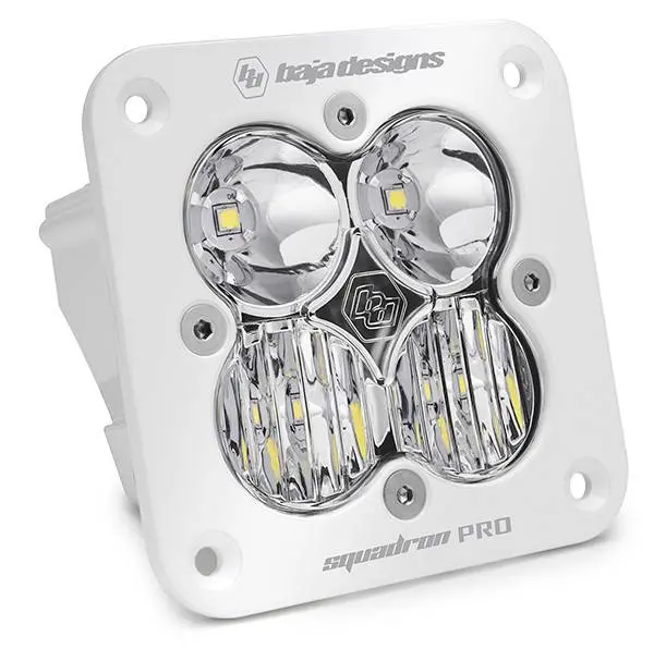 Baja Designs Squadron Pro Flush Mount White Clear Led Driving/Combo Light Pod 1