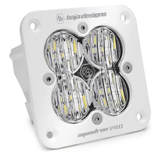 Baja Designs Squadron Pro Flush Mount White Clear Led Wide Cornering Light Pod 1