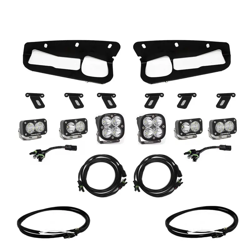 Baja Designs Squadron Pro Fog Light Pocket Kit W/ Upfitter For 2021-2025 Ford Bronco 1