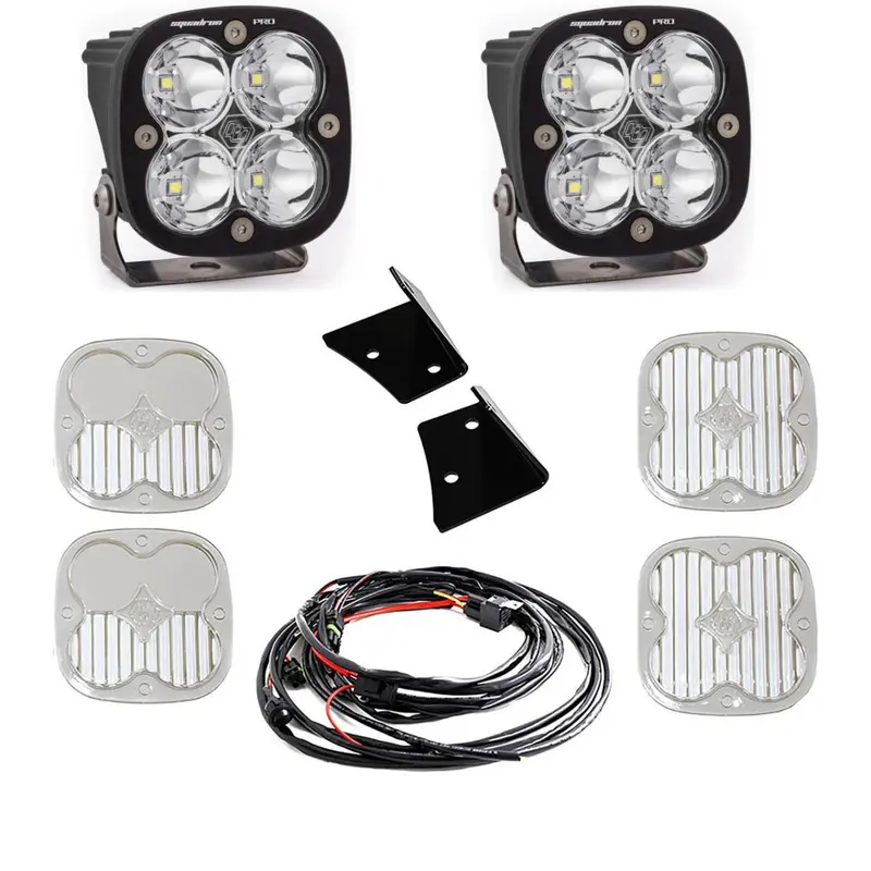 Baja Designs Squadron Pro Spot Led A-Pillar Light Kit For 07-18 Jeep Wrangler Jk 1