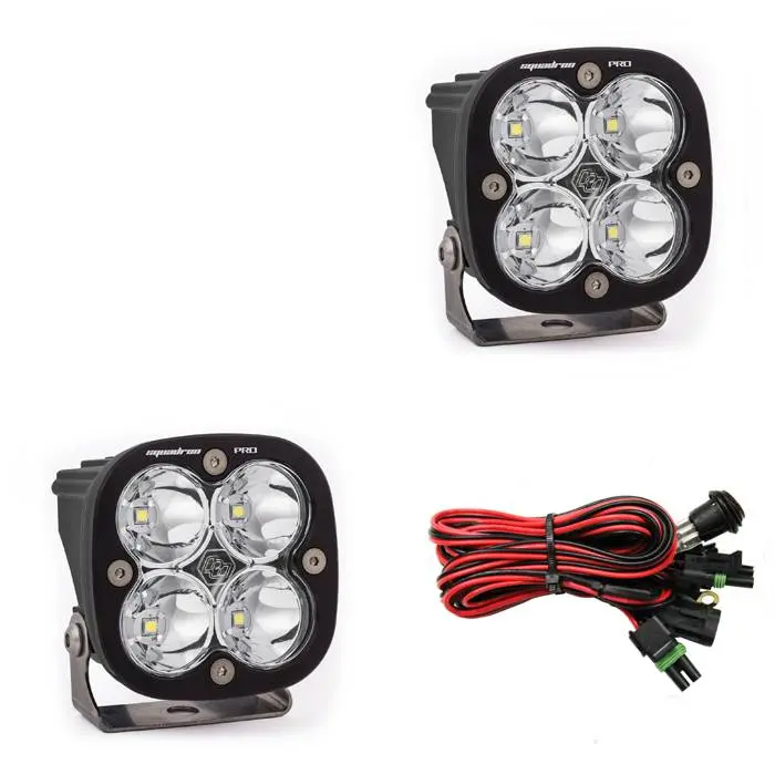 Baja Designs Squadron Pro With Spot Beam Led Light - Pair 1