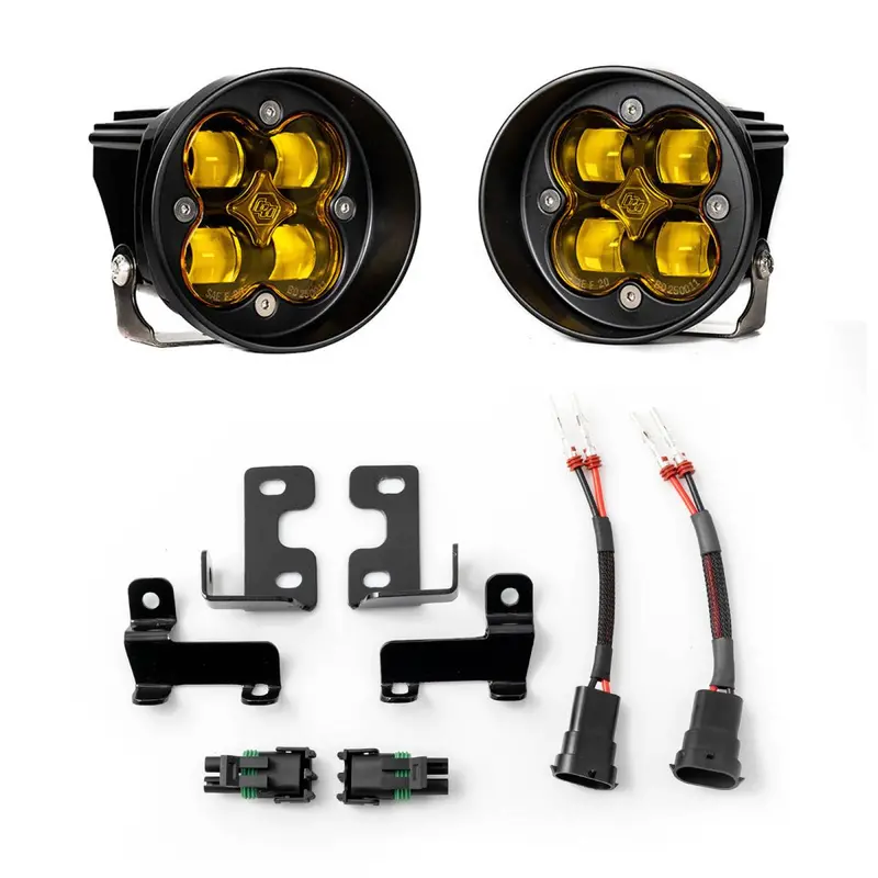 Baja Designs Squadron-R Amber Sae Led Fog Light Kit For 2010+ 4Runner | Tacoma | Tundra 1