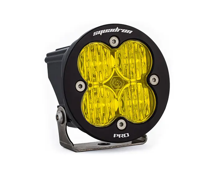 Baja Designs Squadron-R Pro Black Amber Led Auxiliary Wide Cornering Light Pod 1