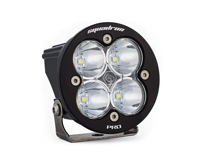 Baja Designs Squadron-R Pro Black Clear Led Auxiliary Spot Light Pod 1