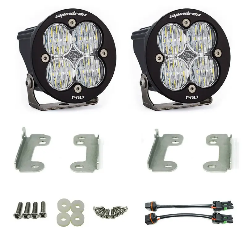 Baja Designs Squadron-R Pro Fog Pocket Light Kit For 2007-2009 Jeep Wrangler 1