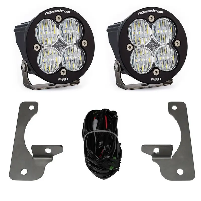Baja Designs Squadron-R Pro Fog Pocket Light Kit For 2007-2009 Jeep Wrangler 1