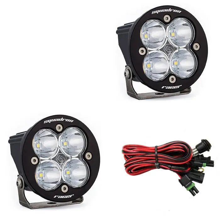 Baja Designs Squadron-R Racer Edition Clear 5000K Led Spot Light Pods - Pair 1