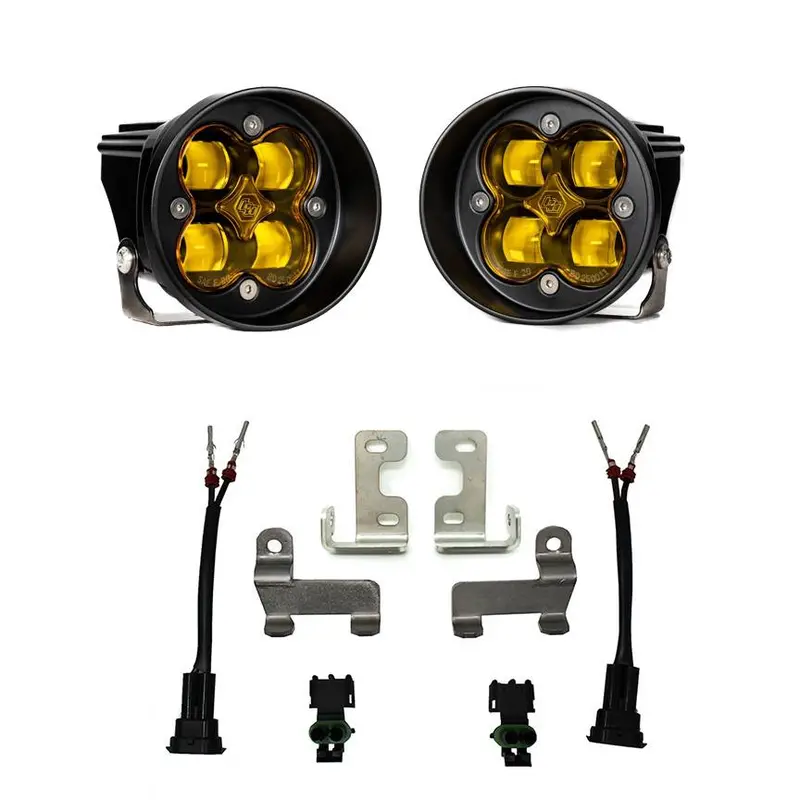 Baja Designs Squadron-R Sae Amber Fog Light Kit For 14-21 Toyota Highlander/Rav4 1