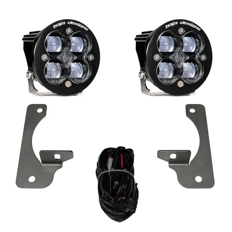 Baja Designs Squadron R Sae Clear Fog Pocket Light Kit For 10-18 Jeep Wrangler 1