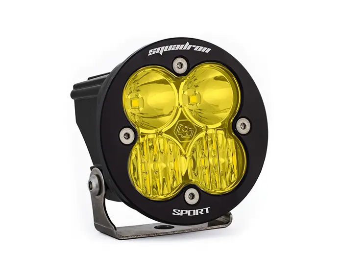 Baja Designs Squadron-R Sport Black Amber Led Auxiliary Driving/Combo Light Pod 1