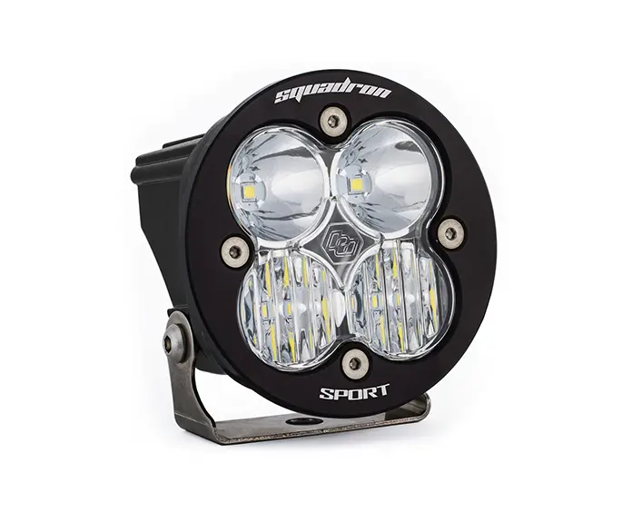 Baja Designs Squadron-R Sport Black Clear Led Auxiliary Driving/Combo Light Pod 1