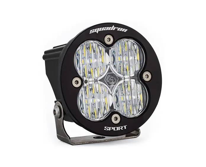 Baja Designs Squadron-R Sport Black Clear Led Auxiliary Wide Cornering Light Pod 1