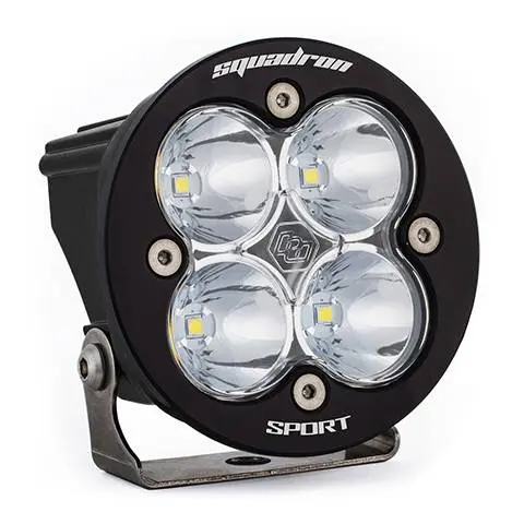 Baja Designs Squadron-R Sport Black Led Auxiliary Light Pod Work/Scene - Clear 1