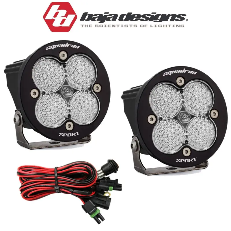 Baja Designs Squadron-R Sport Clear Work/Scene Led Light Pods 3,150 Lumens 1