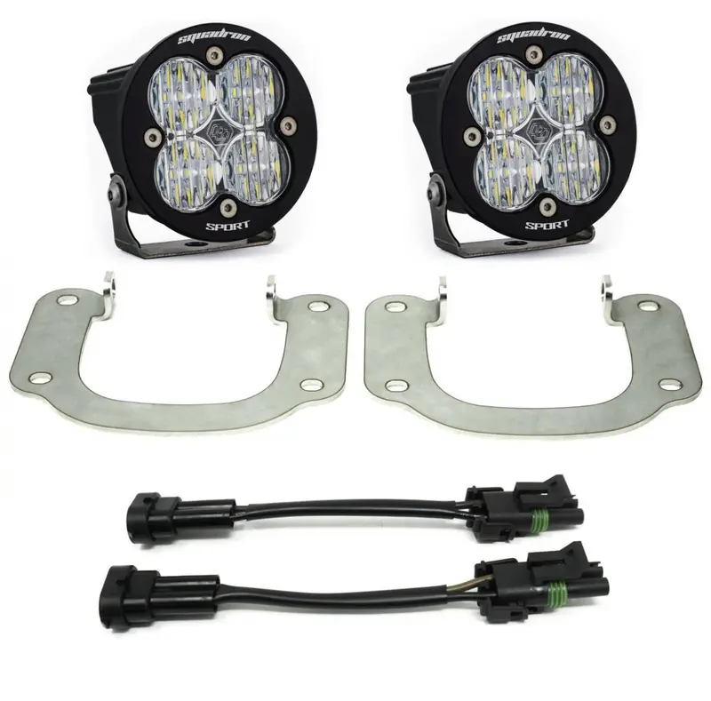 Baja Designs Squadron-R Sport Fog Pocket Led Light Kit For 16-19 Nissan Titan 1