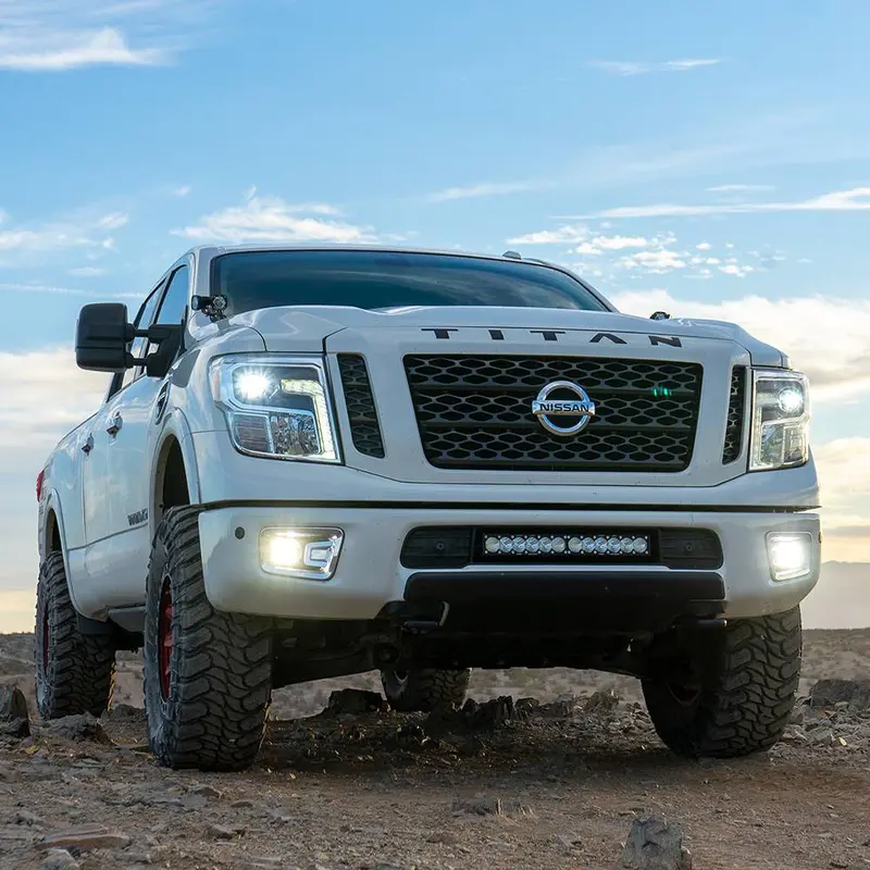 Baja Designs Squadron-R Sport Fog Pocket Led Light Kit For 16-19 Nissan Titan 2