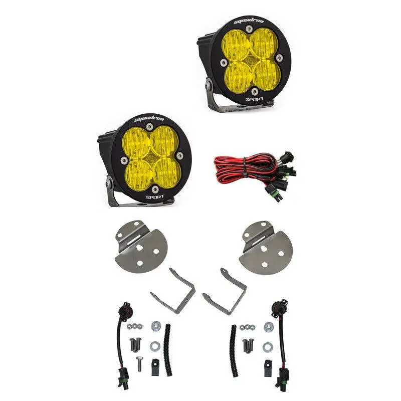 Baja Designs Squadron-R Sport Wide Cornering Amber Kit For 2015-2018 Gmc Canyon 1