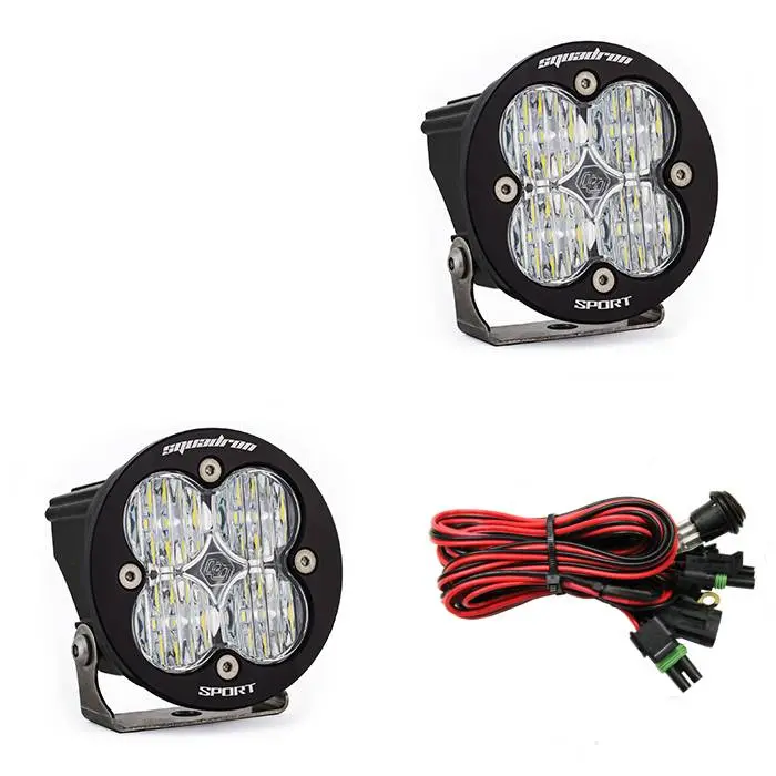 Baja Designs Squadron-R Sport Wide/Cornering Led Lights - Pair 1