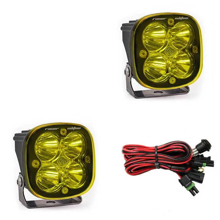 Baja Designs Squadron Racer Edition Amber 4300 Lumens Led Spot Light Pods - Pair 1