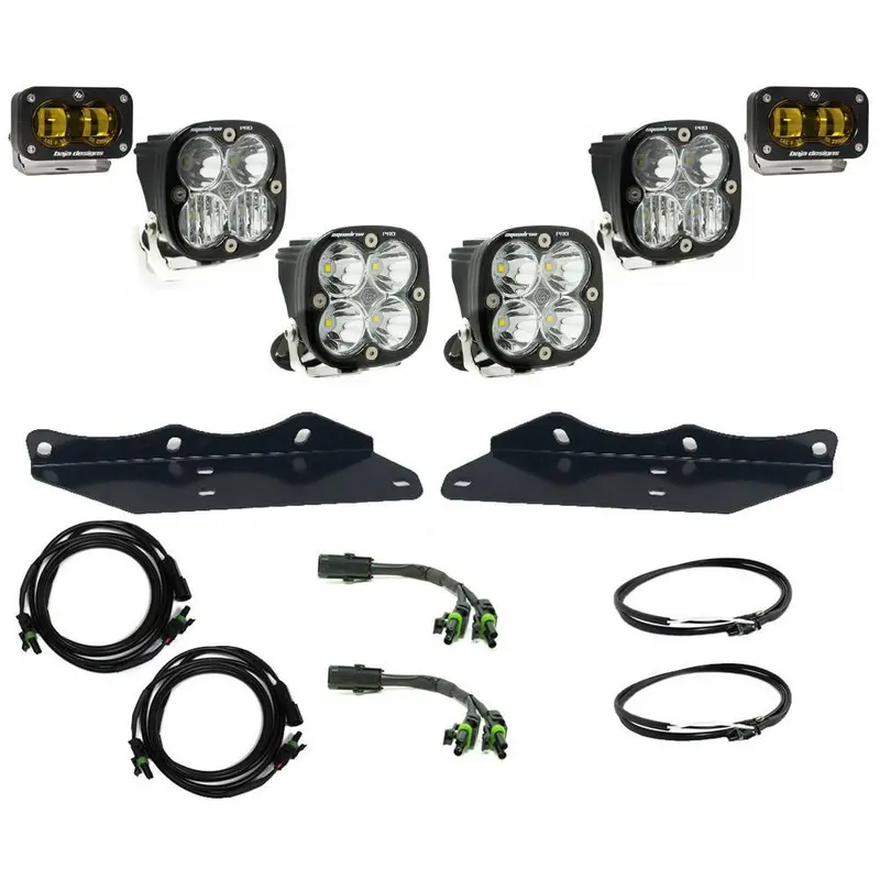 Baja Designs Squadron/S2 Sae Pro Amber/Clear Fog Lights For 17-20 Ford Raptor 1