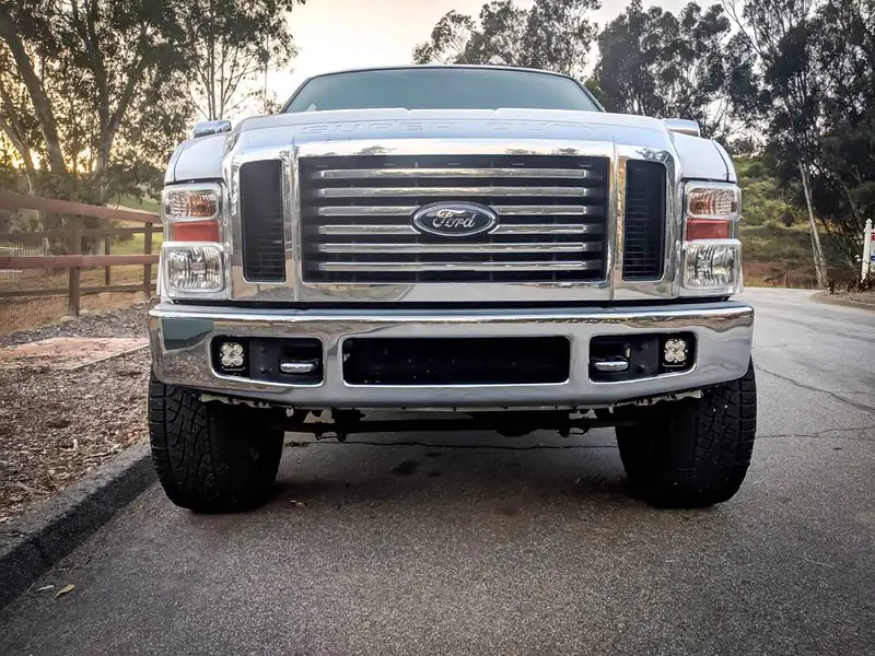 Baja Designs Squadron Sae Amber Fog Pocket Light Kit For 99-10 Ford F-250/F-350 2