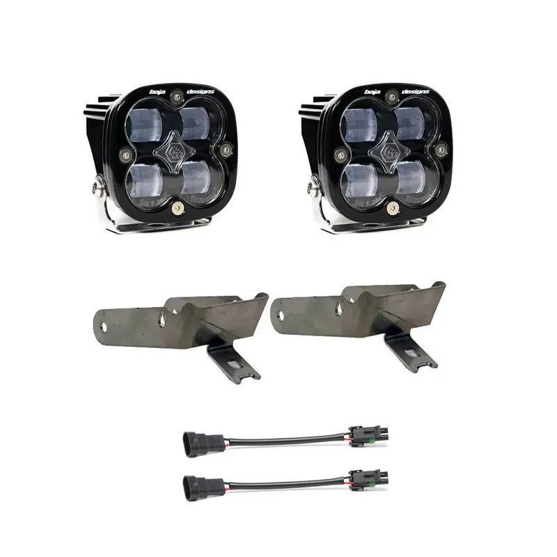 Baja Designs Squadron Sae Clear Fog Pocket Light Kit For 99-10 Ford F-250/F-350 1