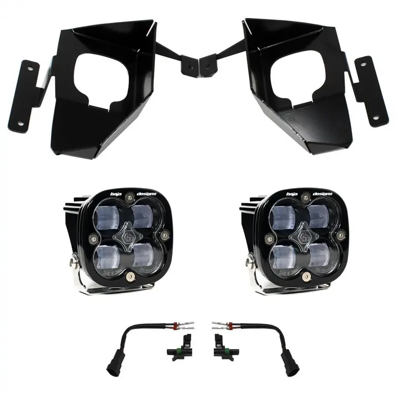Baja Designs Squadron Sae Fog Pocket Clear Light Kit For 16-18 Silverado 1500 1