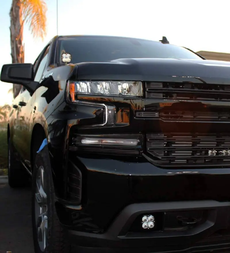 Baja Designs Squadron Sport Amber Cornering Fog Light Kit For 2019-2022 Chevrolet Silverado 2