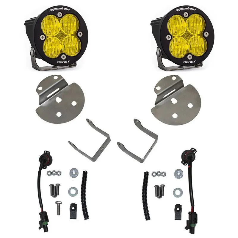 Baja Designs Squadron Sport Amber Fog Light Kit For 15-19 Gmc/Chevrolet Trucks 1