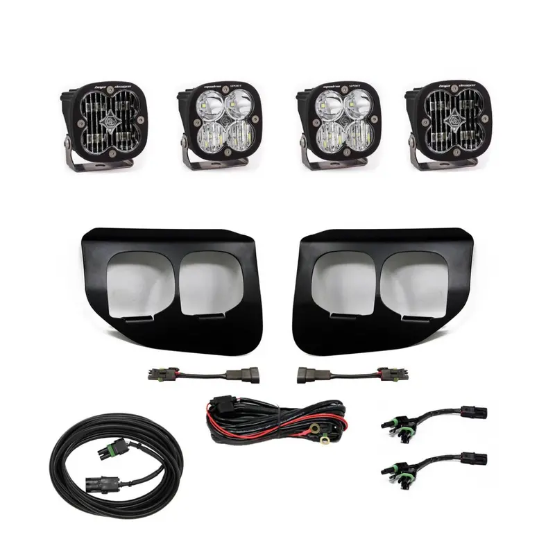 Baja Designs Squadron Sport Combo & Sae Fog Light Kit For 2020-2022 Ford Super Duty 1