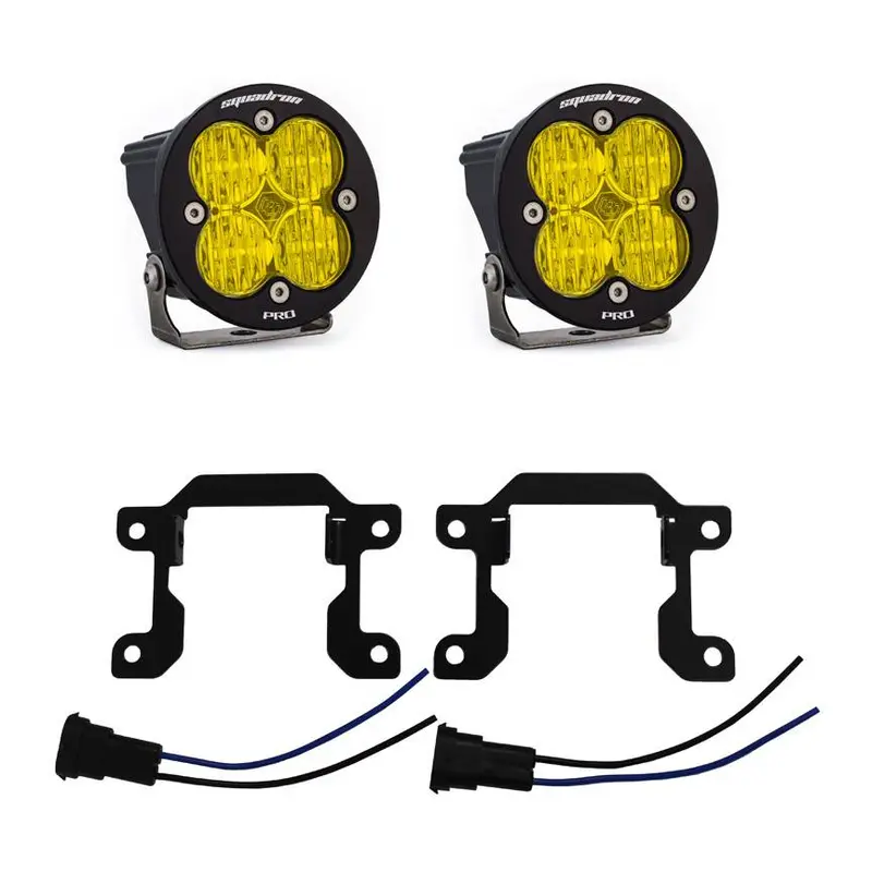 Baja Designs Squadron Sport Fog Pocket Amber Light Kit For 19-22 Ram Big Horn 1