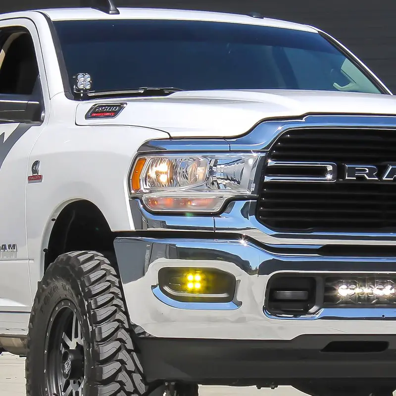 Baja Designs Squadron Sport Fog Pocket Amber Light Kit For 19-22 Ram Big Horn 2