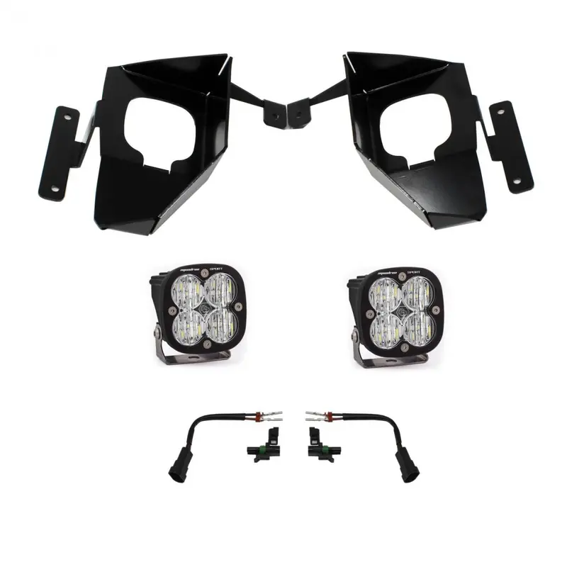 Baja Designs Squadron Sport Fog Pocket Light Kit For 16-18 Chevy Silverado 1500 1