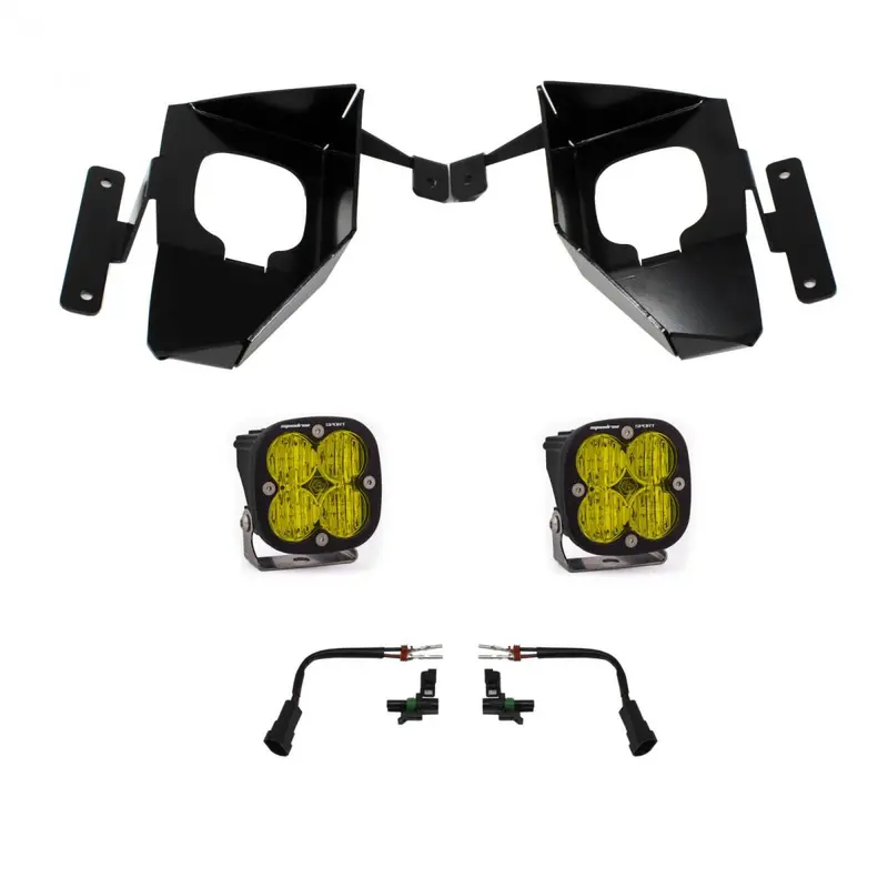 Baja Designs Squadron Sport Fog Pocket Light Kit For 16-18 Chevy Silverado 1500 1