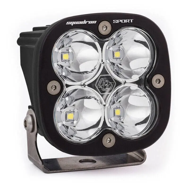 Baja Designs Squadron Sport Led Spot Light Kit & Rock Guard Black 2