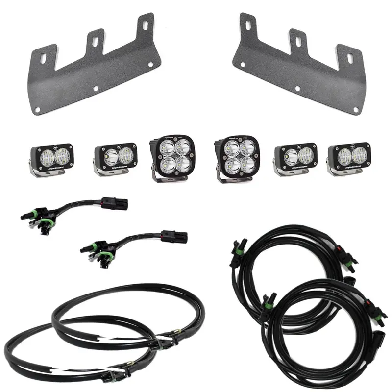 Baja Designs Squadron Spot/S2 Driving Fogs/Upfitter/Brackets For 21+ Ford Bronco 1