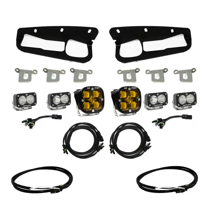 Baja Designs Toggle Sae Amber Fog Light Kit For 2018-2025 Ford Bronco W/ Steel Bumper 1