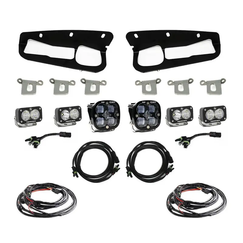 Baja Designs Toggle Sae Clear Fog Light Kit For 2021-2025 Ford Bronco W/ Steel Bumper 1