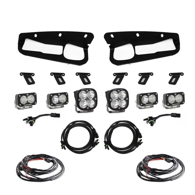 Baja Designs Toggle Squadron Fog Light Kit For 2021-2025 Ford Bronco W/ Steel Bumper 1