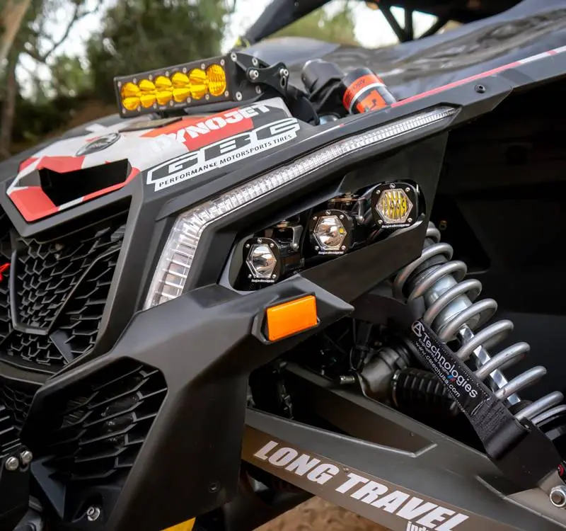 Baja Designs Triple S1/Laser Headlight Kit For 17+ Can-Am Maverick X3 10,500 Lm 2