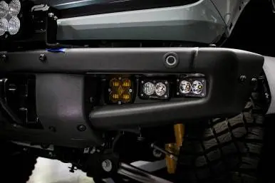 Baja Designs Upfitter Sae Amber & Clear Fog Led Light Kit For 2021-2025 Ford Bronco W/ Steel Bumper 2