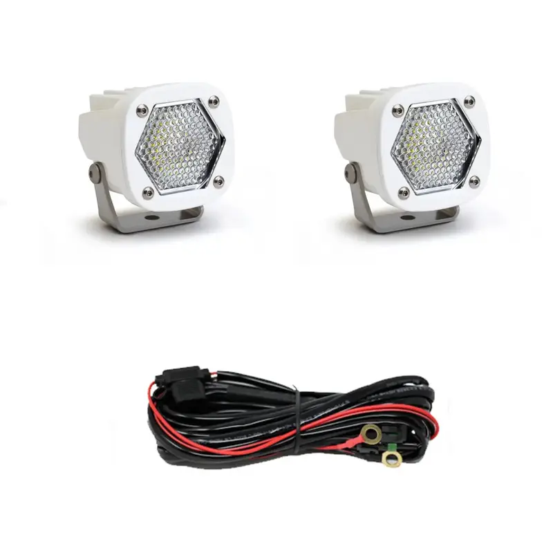 Baja Designs White S1 Clear Work/Scene Led Lighting Kit With Toggle Harness 1