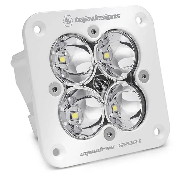 Baja Designs White Squadron Sport Flush Mount Spot Beam Led Light Pod 1